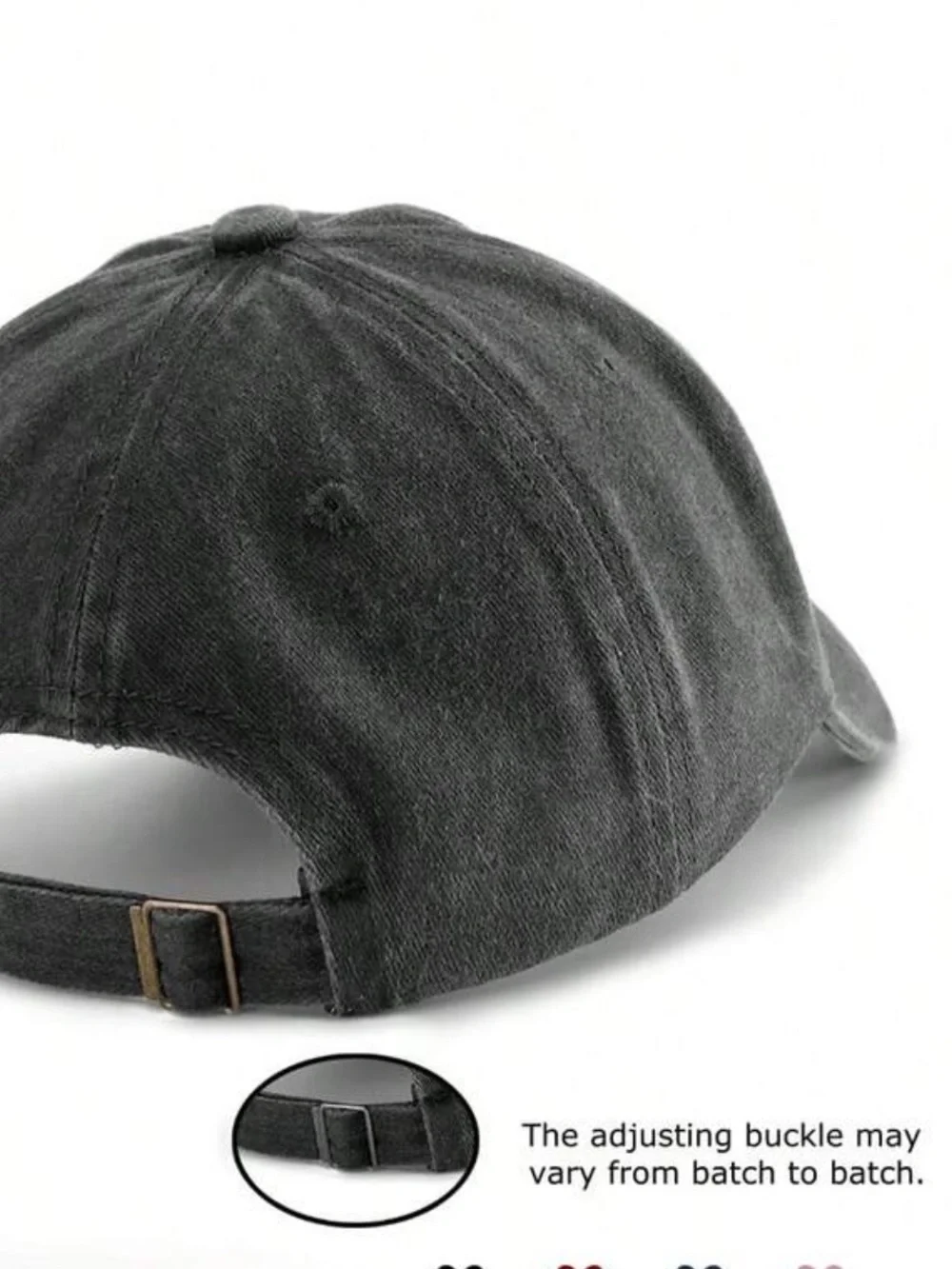 Black Gray Cap with Checkered Flag Patch